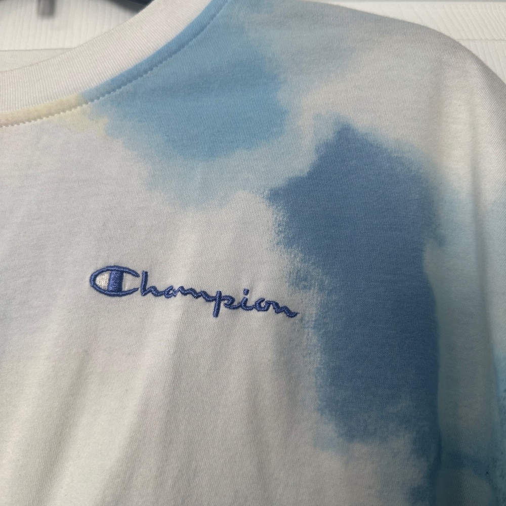 Champion Tie Dye Tie Front T Shirt - Picture 2 of 4